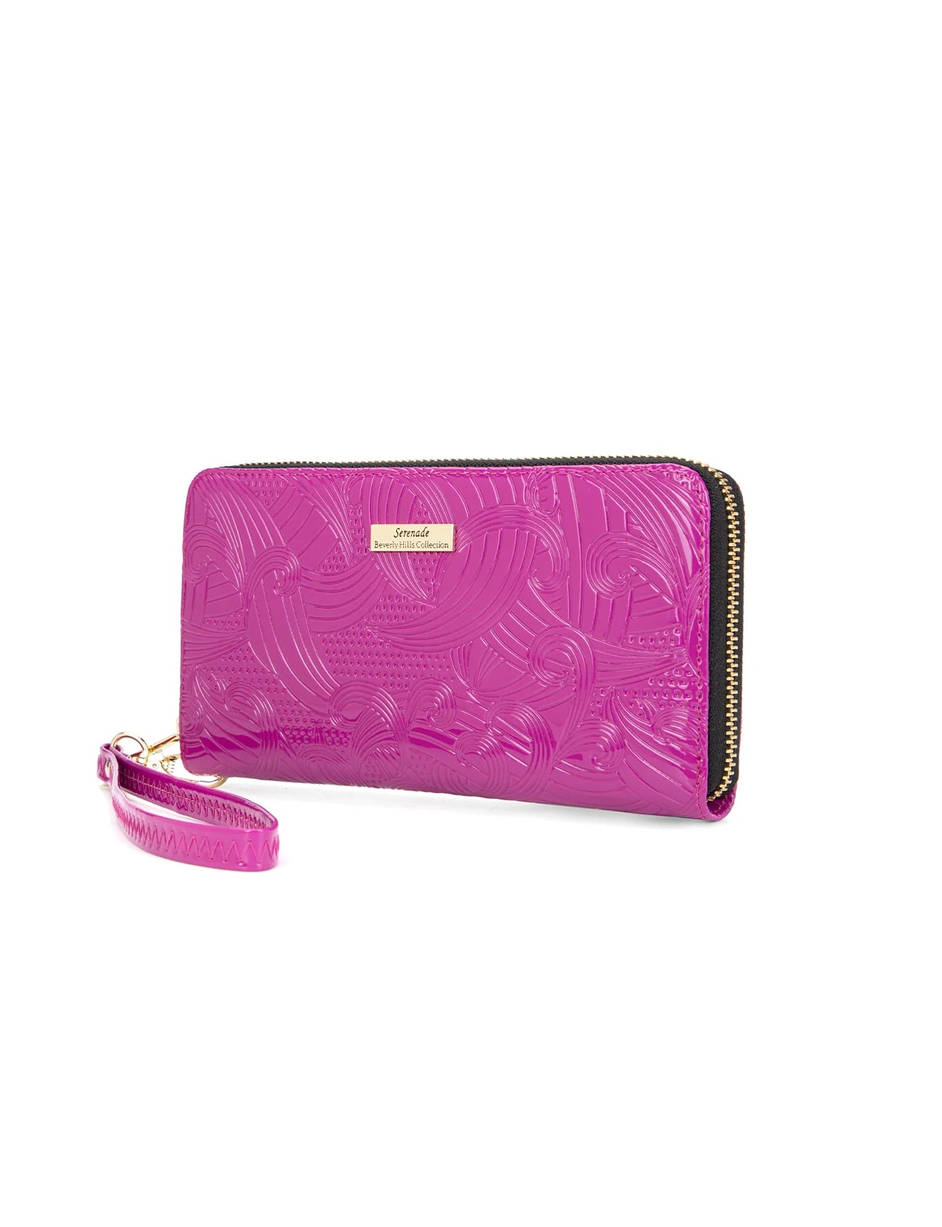 Serenade - WSF4516 Amira Zip Around Leather Wallet - Magenta