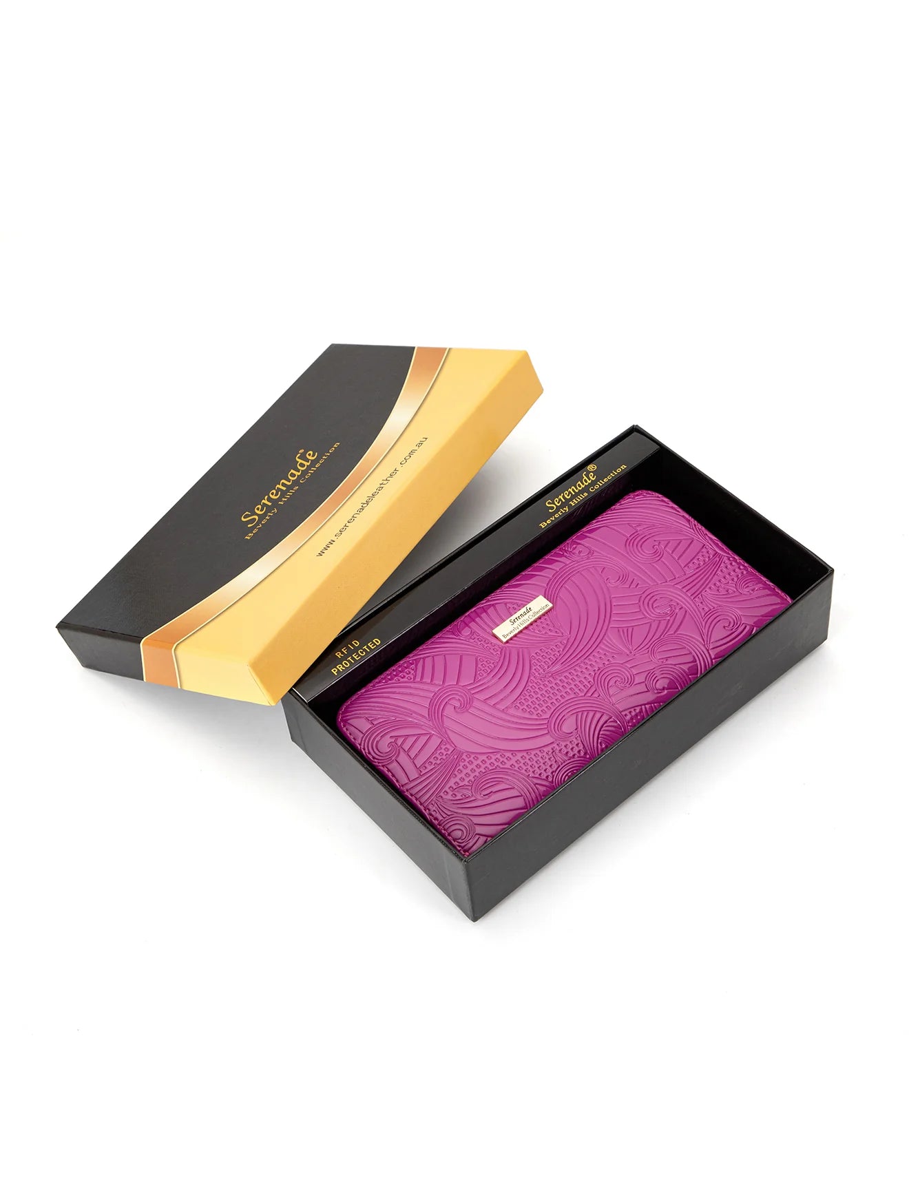 Serenade - WSF4516 Amira Zip Around Leather Wallet - Magenta