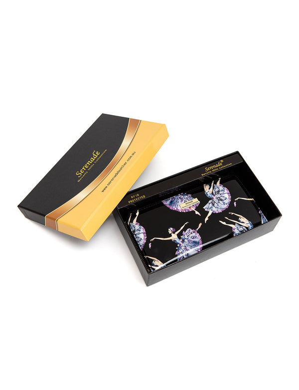 Serenade - WSF4816 Ballerina Zip Around Leather Wallet