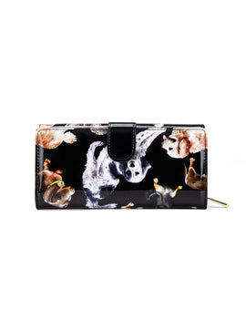 Serenade - WSF5001 Large Pawty Leather RFID Wallet - Doggies - 0