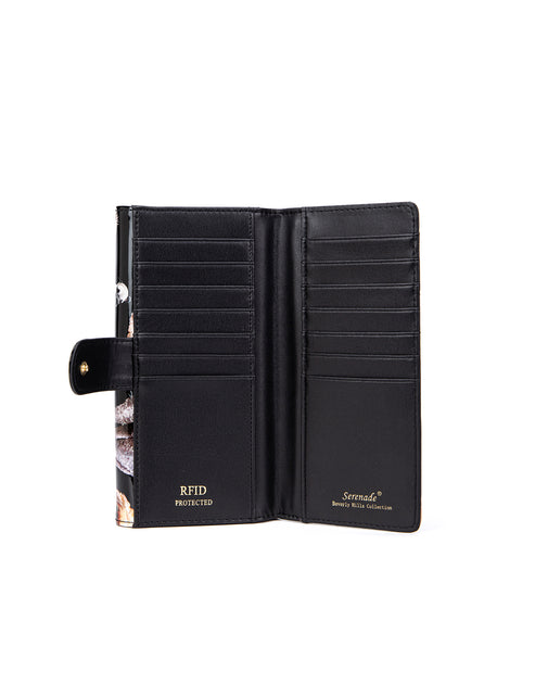 Serenade - WSF5001 Large Pawty Leather RFID Wallet - Doggies
