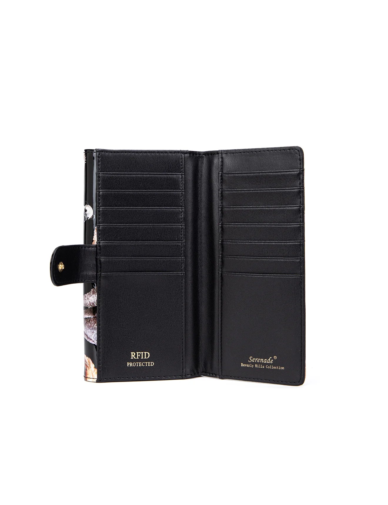 Serenade - WSF5001 Large Pawty Leather RFID Wallet - Doggies