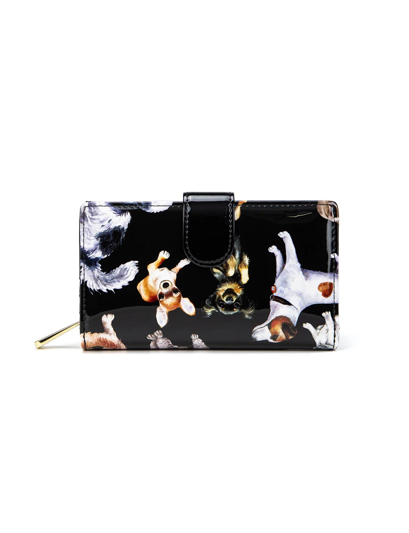 Serenade - WSF5002 Medium Pawty Leather RFID Wallet - Doggies