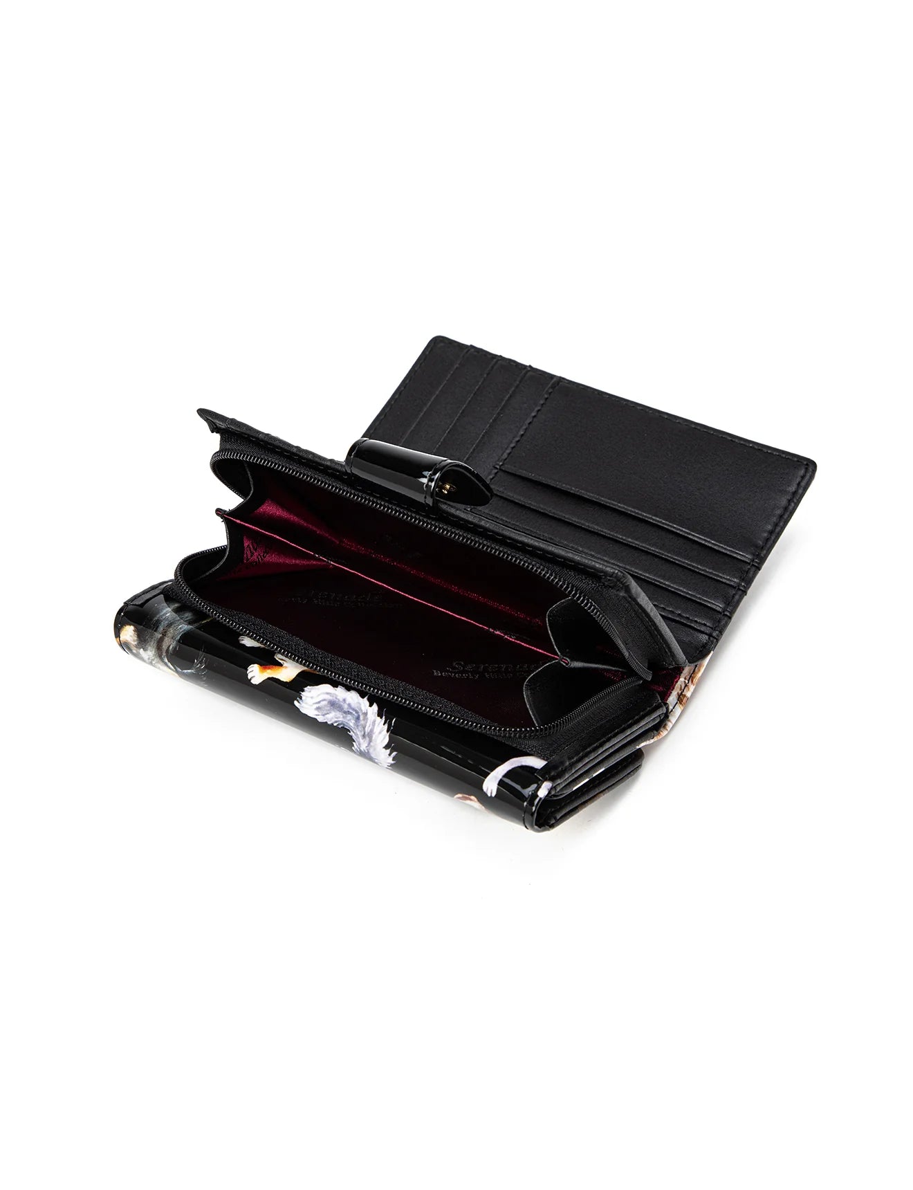 Serenade - WSF5002 Medium Pawty Leather RFID Wallet - Doggies