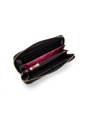 Serenade - WSF5016 Zip Around Pawty Leather RFID Wallet - Doggies