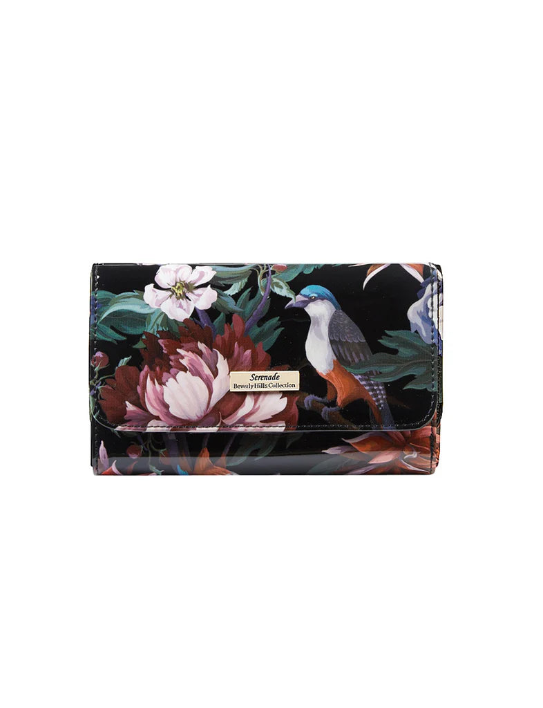 Serenade - WSN4102 Vintage Bird Medium Leather wallet