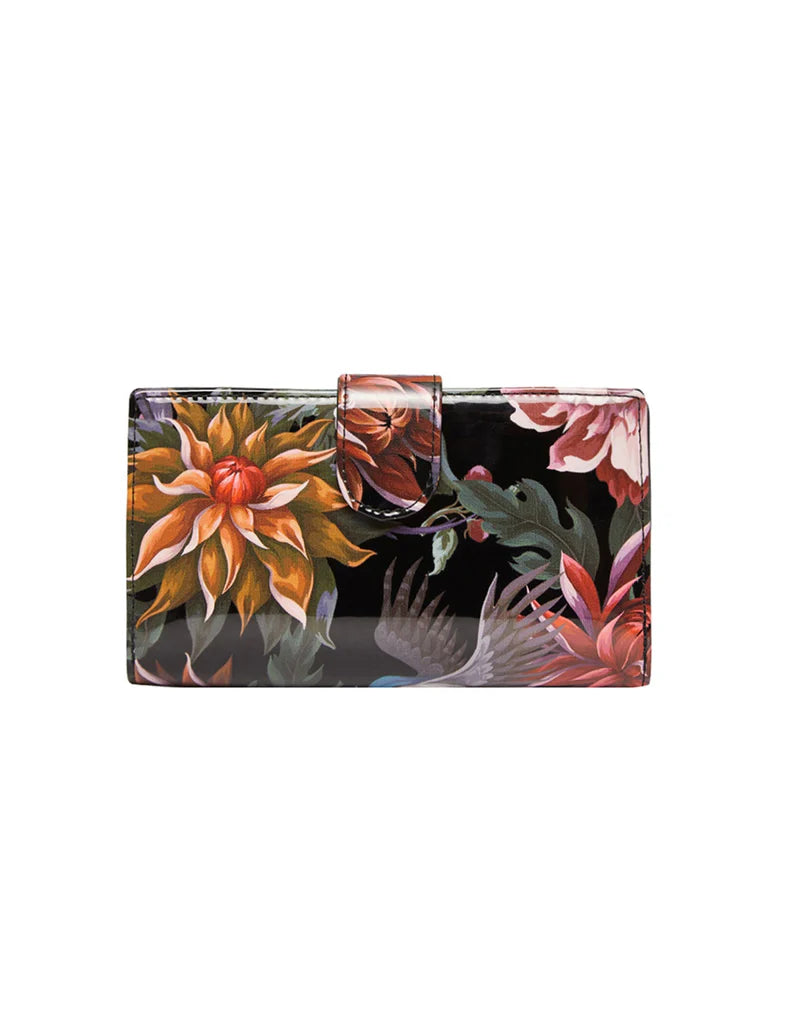 Serenade - WSN4102 Vintage Bird Medium Leather wallet