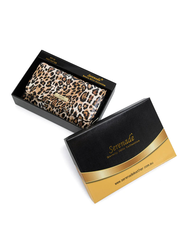 Serenade - WSN8802 Wild Cat Medium Wallet - Leopard