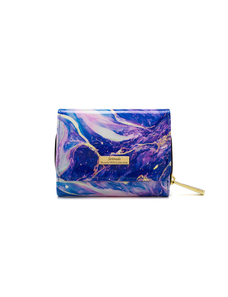 Serenade - WSN9603 Rae Small Leather Wallet - Purple Multi