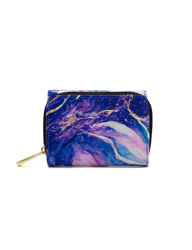 Serenade - WSN9603 Rae Small Leather wallet - Purple Multi