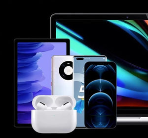 Bluetooth Headphones with Charging Case - White