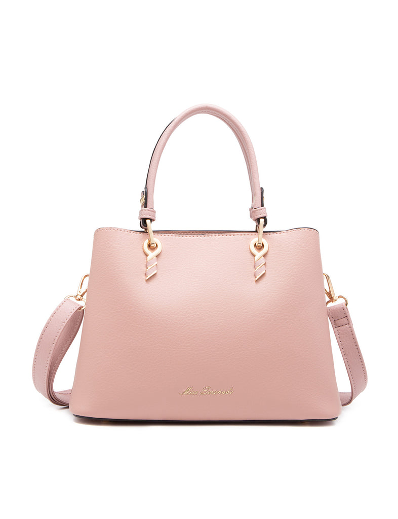 Miss Serenade - Molly XB-2330 Vegan Leather handbag - Pink-1