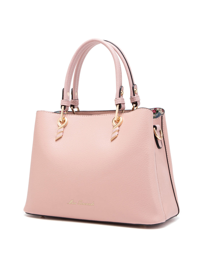 Miss Serenade - Molly XB-2330 Vegan Leather handbag - Pink-2