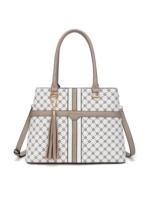 Miss Serenade - XB-2340 Emmaline Vegan Fashion - White Taupe