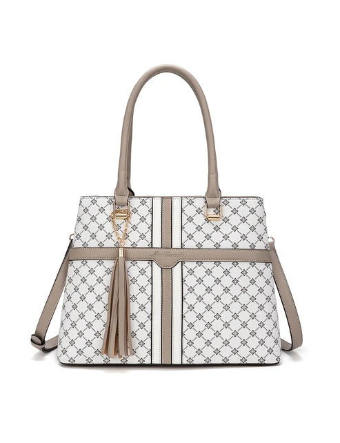 Miss Serenade - XB-2340 Emmaline Vegan Fashion - White Taupe