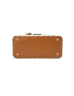 Miss Serenade - XB-2372 Tara triple compartment Med Handbag - Beige