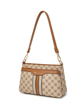 Miss Serenade - XB-2373 Rita multi Compartment small handbag - Beige - 0