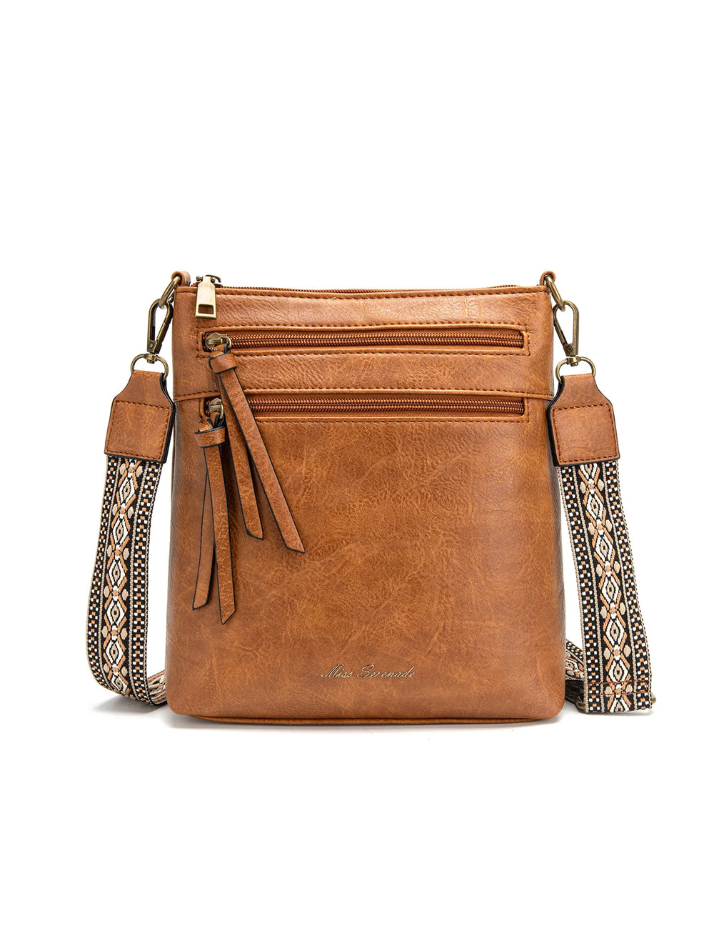 Miss Serenade - XB-2376 Andi Pu Sidebag W Guitar Strap - Tan