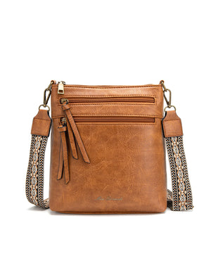 Miss Serenade - XB-2376 Andi Pu Sidebag W Guitar Strap - Tan