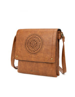 Miss Serenade - XB-2381 Imogen Vegan Flap Sidebag - Tan