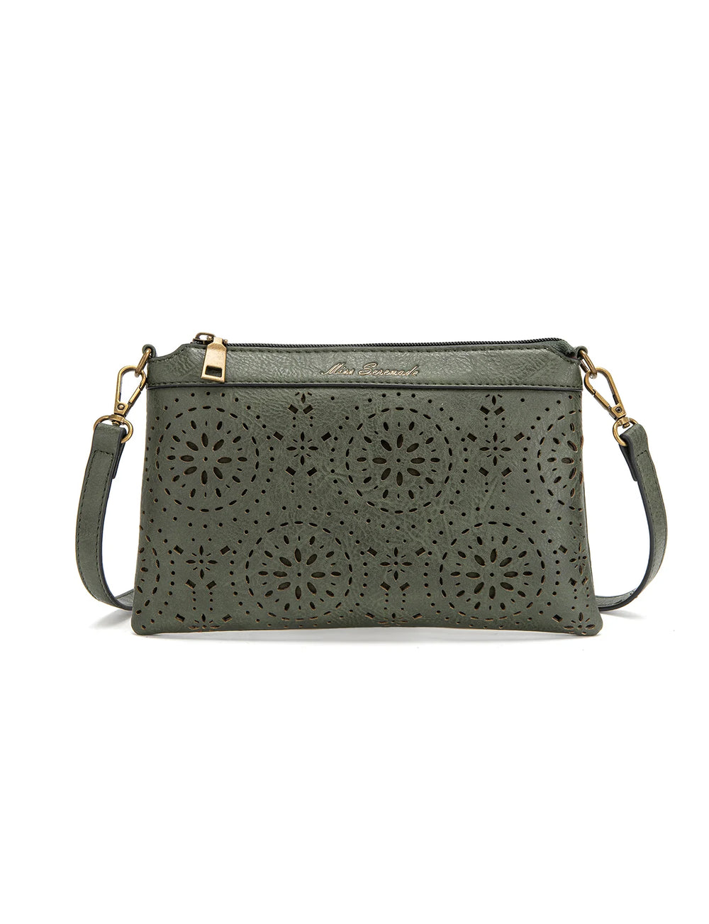 Miss Serenade - XB-2382 Arwen Sm Vegan Crossbody - Olive