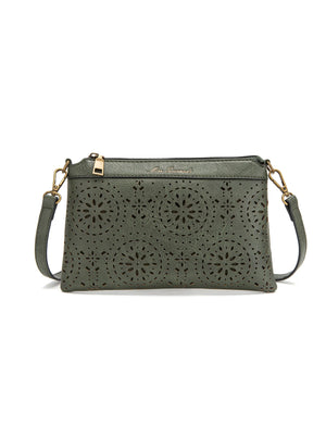 Miss Serenade - XB-2382 Arwen Sm Vegan Crossbody - Olive
