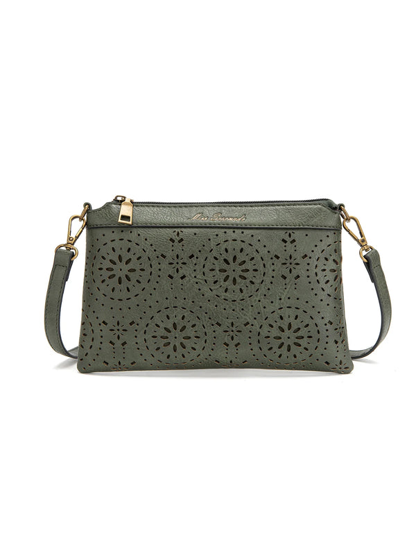 Miss Serenade - XB-2382 Arwen Sm Vegan Crossbody - Olive