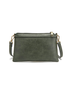 Miss Serenade - XB-2382 Arwen Sm Vegan Crossbody - Olive - 0