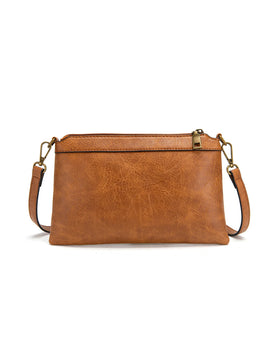 Miss Serenade - XB-2382 Arwen Sm Vegan Crossbody - Tan - 0