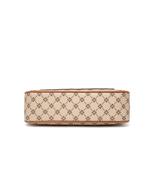 Miss Serenade - XB-2388 Milano x-body Vegan Fashion bag - Beige