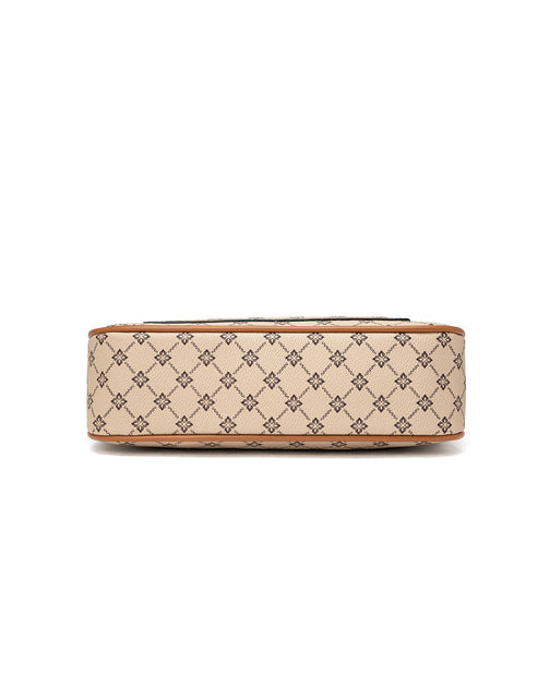 Miss Serenade - XB-2388 Milano x-body Vegan Fashion bag - Beige
