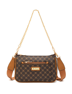 Miss Serenade - XB-2388 Milano x-body Vegan Fashion bag - Tan