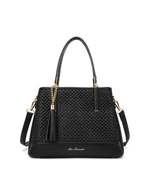 Miss Serenade - XB-2391 Sydney tripple Compart Vegan Fashion - Black