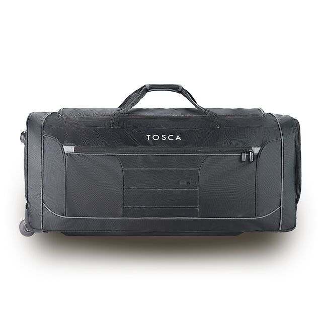 Tosca - TCA798TWJ-A 85cm Wheeled split compartment Duffle - Black/Lime