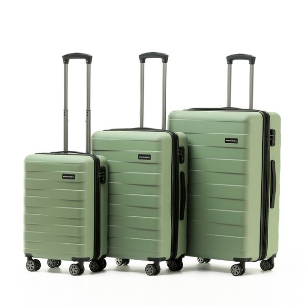 Aus Luggage - ALC250-3A VORTEX Set of 3 suitcases - Green