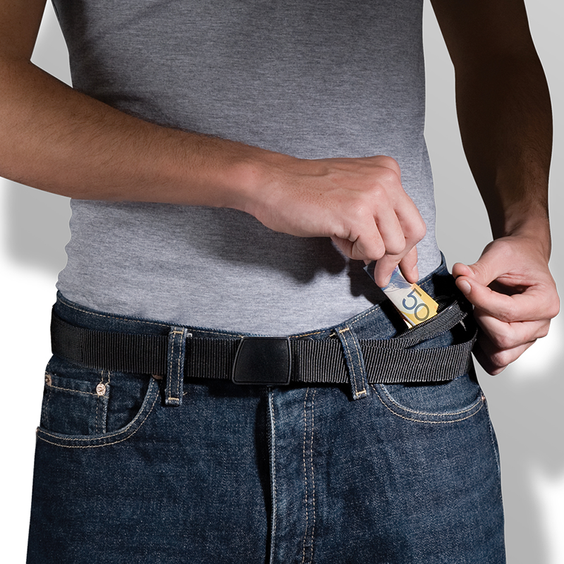 Pacsafe - Cashsafe Travel Belt Wallet - Black