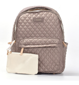 Tosca - MET981 Metro Fashion Quilted15in Laptop backpack - Mushroom