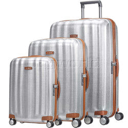 Samsonite - Lite-Cube Deluxe 3 Piece Set (55-76-82cm) - Aluminium