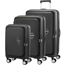 American Tourister - Curio Book opening Set of 3 (L-M-S) - Black