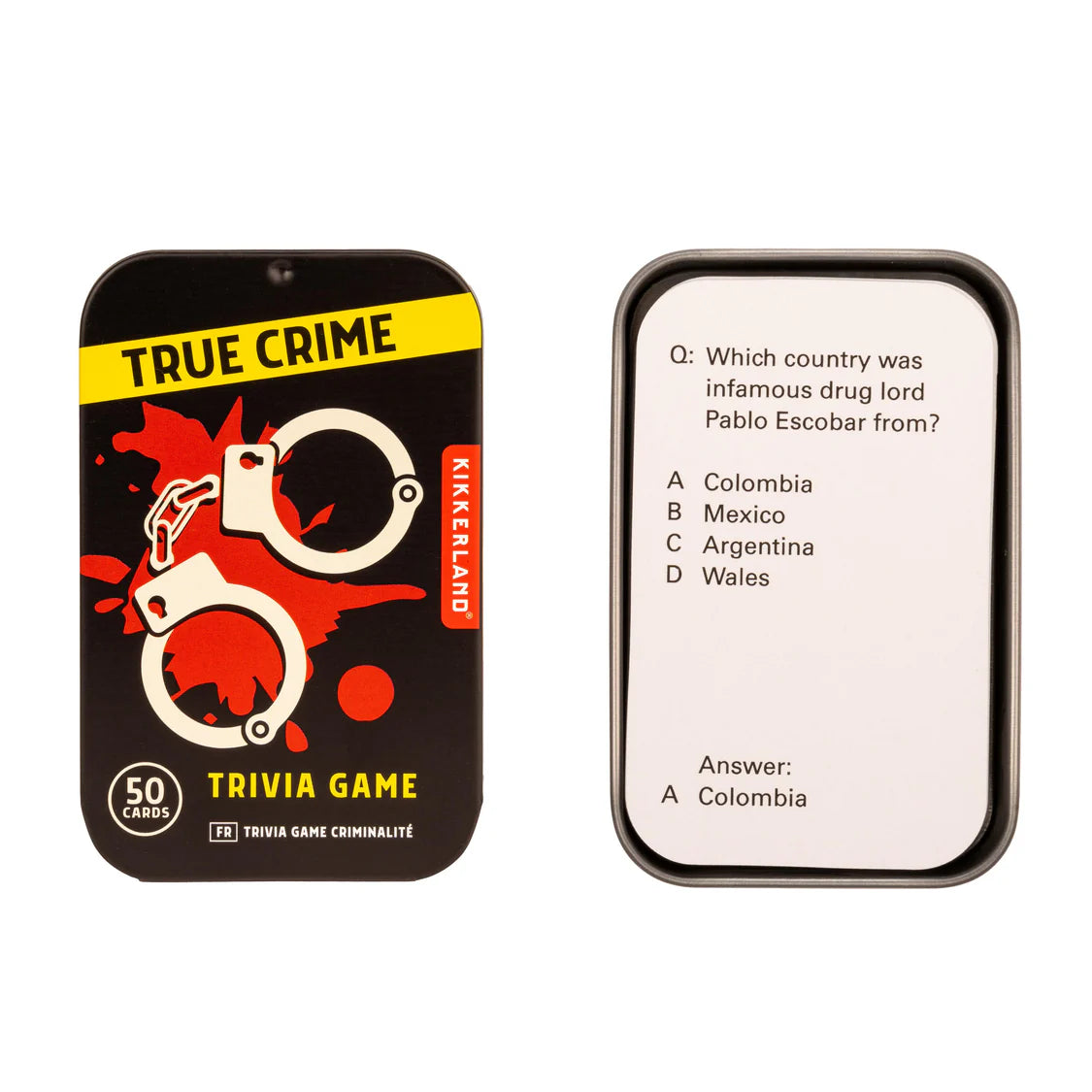 Kirkland - True Crime Trivia Mini Tin - Black