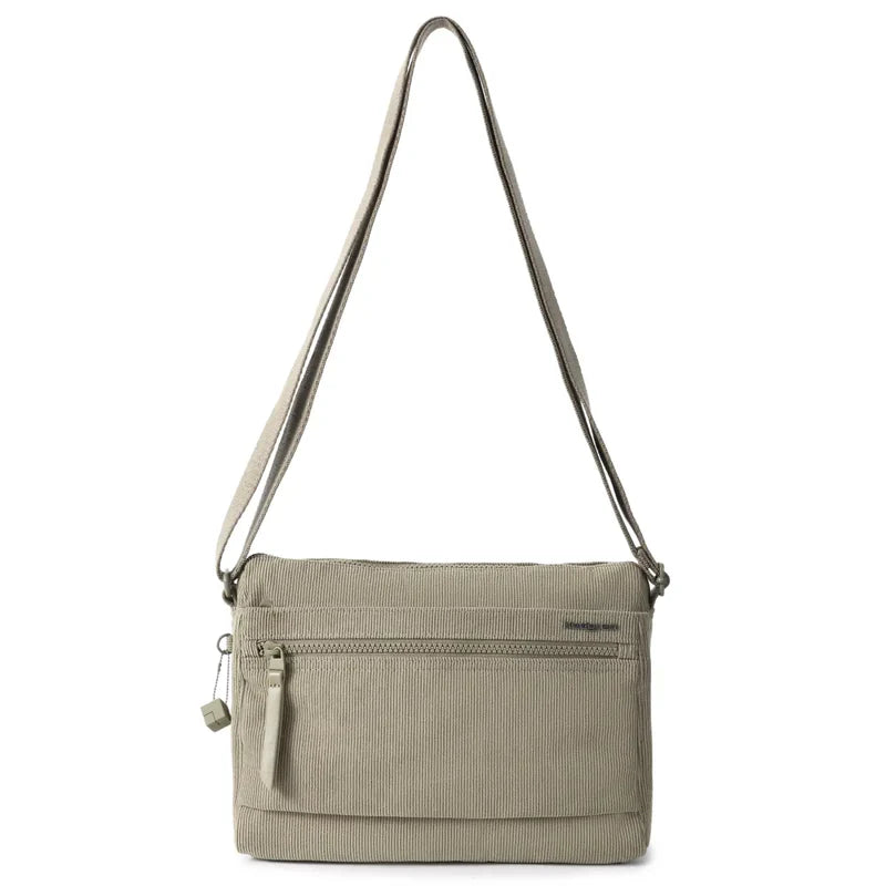 Hedgren - EYE M Hedgren - EYE M CROSSBODY RFID - CORDUROY -STRING BEIGE