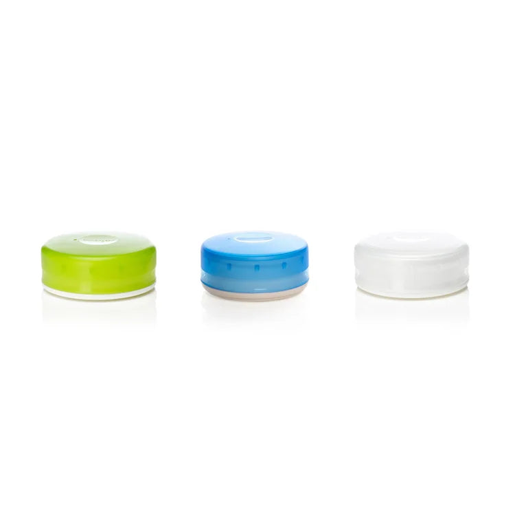 GoTubb - 3 pack Medium - Clear/Green/Blue