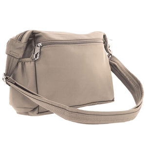 Pierre Cardin - PC4077 Nylon Crossbody Bag - Camel