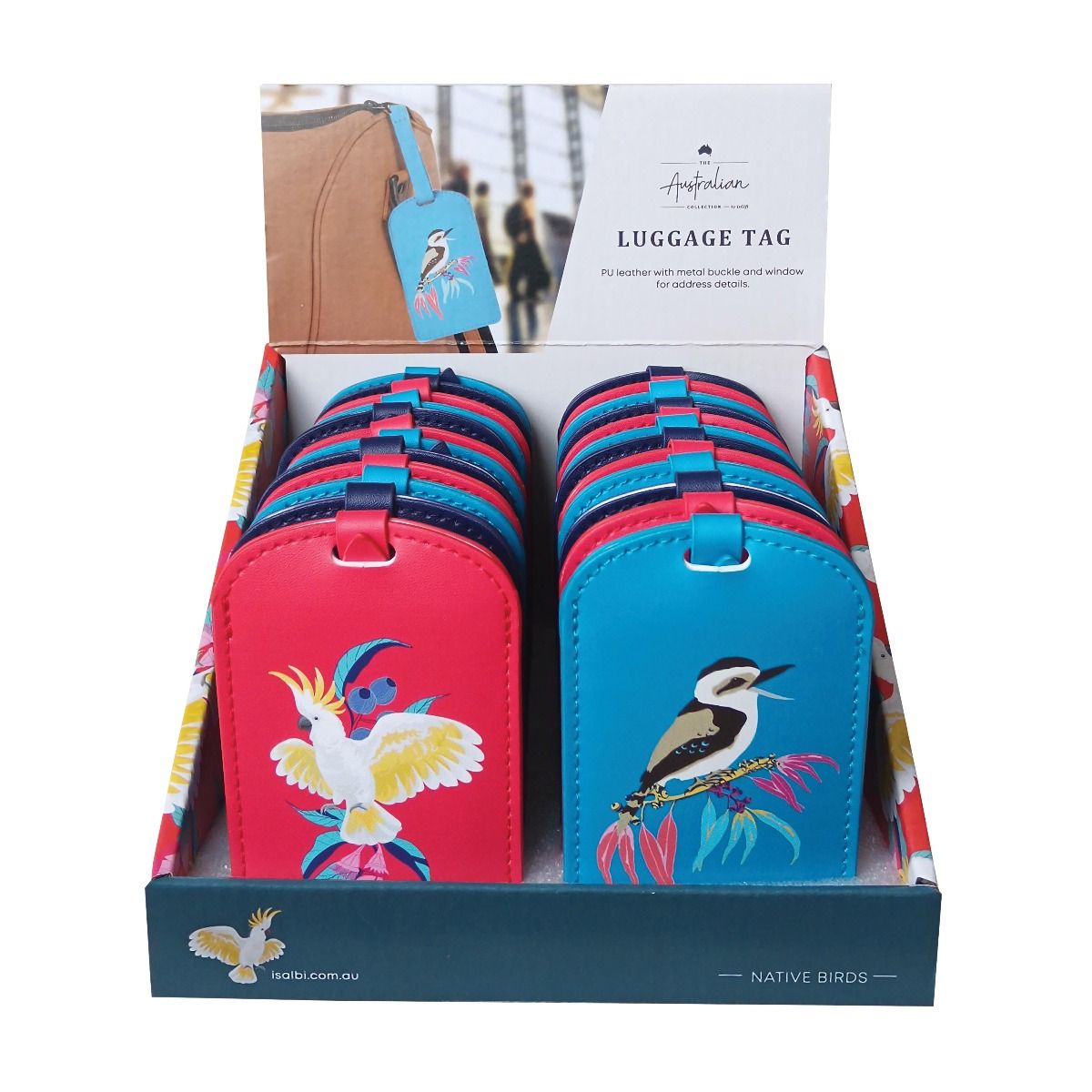 ISAALBI - Luggage Tags Birds - Assorted