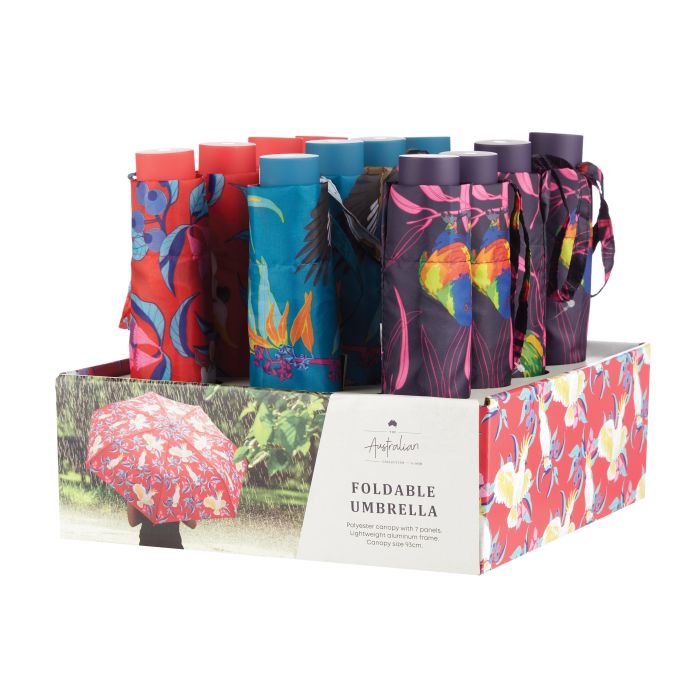 Isaalbi - Australian Collection Travel Umbrella - Birds