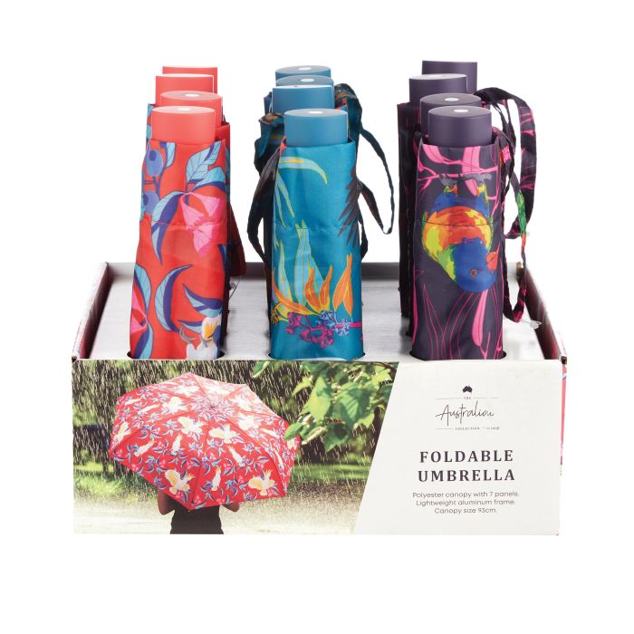 Isaalbi - Australian Collection Travel Umbrella - Birds