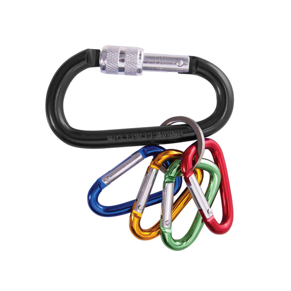 Maverick - Locking 5 x Carabiner Set - Assorted