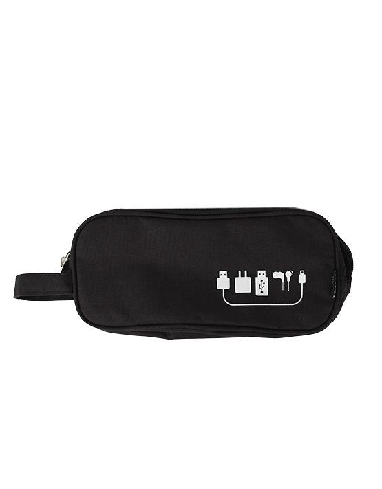 Tosca - TCA069 Cable organiser travel bag - Black - 0