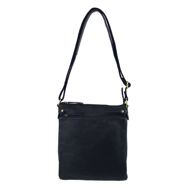 Milleni - NL4158 Leather Crossbody Bag - Navy