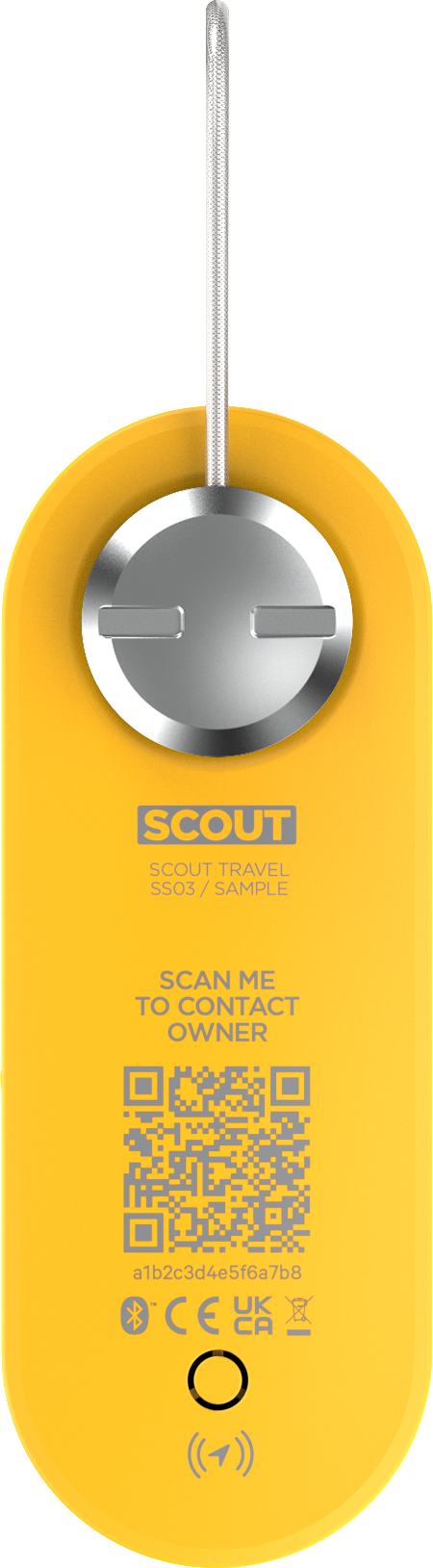 KNOG - Scout Travel Smart Luggage Tag with Tracker - Yellow-4